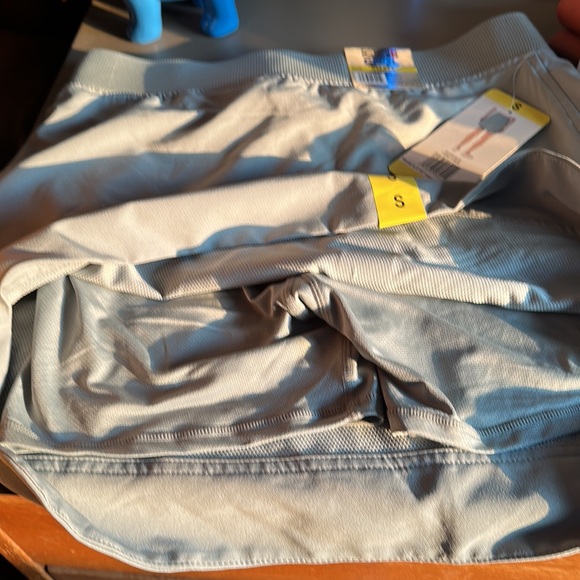 2 skorts.  One is peach color. One is a  blush gray. - Picture 3 of 3